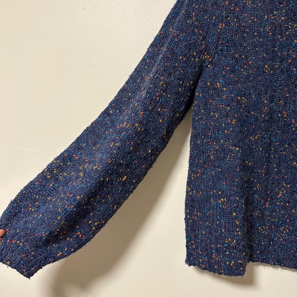 Hatley | Piper Cable Knit Pullover Sweater  Blue Confetti Multicolour   Size Med - Picture 4 of 10